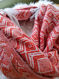 Load image into Gallery viewer, Red/Orange Alpaca Scarf