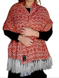 Load image into Gallery viewer, Red/Orange Alpaca Scarf