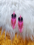 Load image into Gallery viewer, Pinky Dainty Beaded Earrings